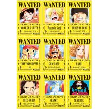 One Piece anime wanted posters set(9pcs a set)