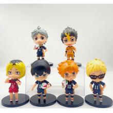 Haikyuu anime figures set(6pcs a set) no box
