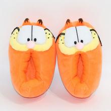 Garfield anime plush child shoes slippers a pair 22CM