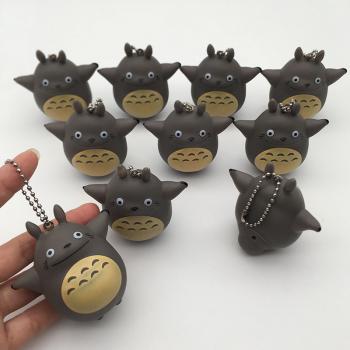 Totoro anime figure doll key chains set(10pcs a set)7CM