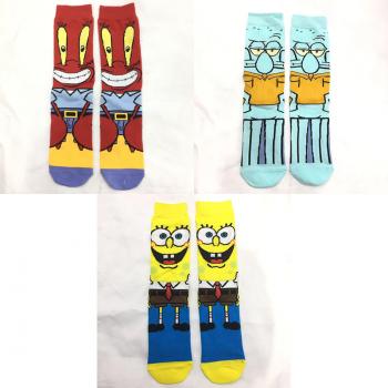 Spongebob cotton long socks a pair