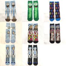 Rick and Morty anime cotton long socks a pair