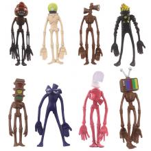Siren Head anime figures set(8pcs a set)(OPP bag)