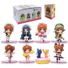 Card Captor Sakura anime figures set(8pcs a set)
