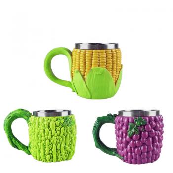 Vegetables grape bitter gourd corn Stainless Steel cup