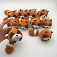 4inches Raccoon anime plush dolls set(10pcs a set)