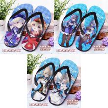 Genshin Impact game flip-flops shoes slippers a pair