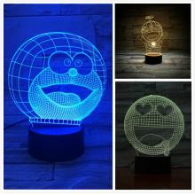 Doraemon  3D 7 Color Lamp Touch Lampe Nightlight+U...