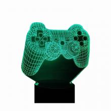 Game  3D 7 Color Lamp Touch Lampe Nightlight+USB