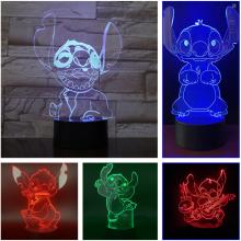 Stitch anime 3D 7 Color Lamp Touch Lampe Nightligh...