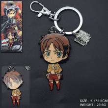 Attack on Titan anime movable key chain/necklace