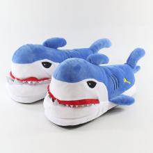 Shark plush shoes slippers a pair 28CM