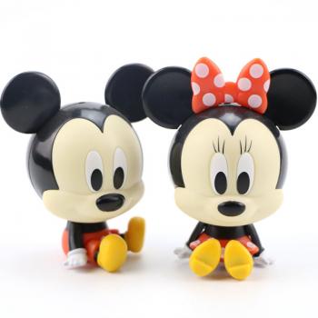 Mickey Mouse Donald Duck anime figures set(2pcs a set)(OPP bag)