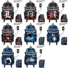 Death Note anime canvas camouflage backpack bag
