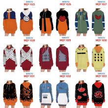 Naruto anime long sleeve long hoodie cloth