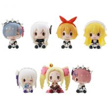 Re:Life in a different world from zero anime figures set(7pcs a set)
