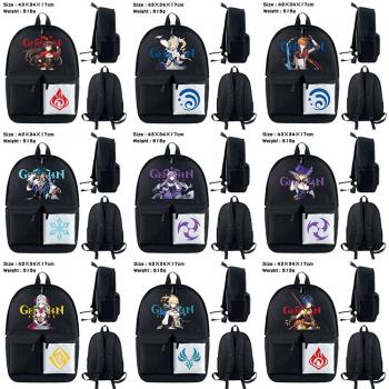 Genshin Impact game nylon backpack bag