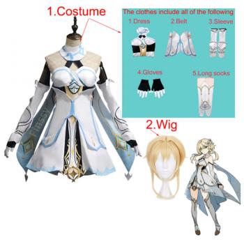 Genshin Impact Lumine game cosplay dress cloth costume