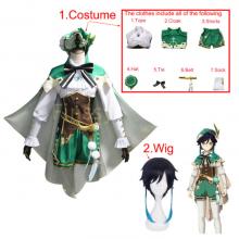Genshin Impact Venti game cosplay dress cloth costume