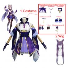 Genshin Impact Keqing game cosplay dress cloth cos...