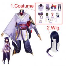 Genshin Impact Raiden Shogun game cosplay dress cl...