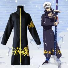 One Piece Law cos coat hoodie trousers