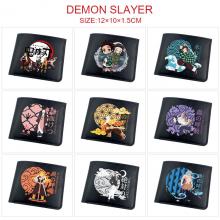 Demon Slayer anime black wallet