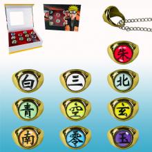 Naruto anime rings set(10pcs a set)