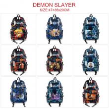 Demon Slayer anime USB camouflage backpack school bag
