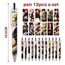 Naruto anime ballpoint pen ball pens(12pcs a set)