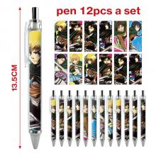 Attack on Titan anime ballpoint pen ball pens(12pc...