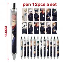 Jujutsu Kaisen anime ballpoint pen ball pens(12pcs...