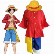 One Piece Luffy cosplay colth dress/hat/shoes