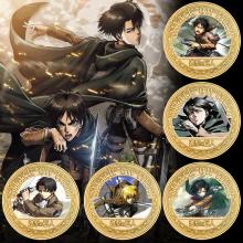 Attack on Titan anime Lucky coin decision coin col...