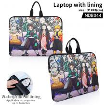 Demon Slayer anime laptop with lining computer pac...