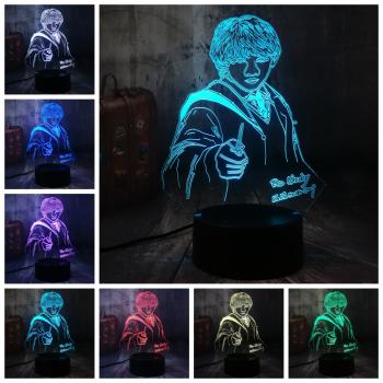 Harry Potter 3D 7 Color Lamp Touch Lampe Nightlight+USB