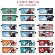 Jujutsu Kaisen anime PU zipper pen case pencil bag