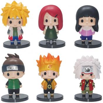 Naruto anime figures set(6pcs a set)(OPP bag)