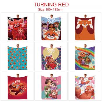Turning Red anime flano summer quilt blanket
