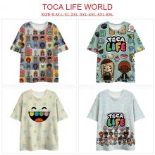 Toca life world anime short sleeve t-shirt