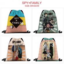 SPY FAMILY anime nylon drawstring backpack bag
