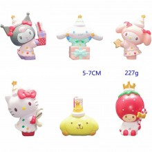 Melody Hello Kitty figures set(6pcs a set)(OPP bag)