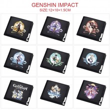 Genshin Impact game black wallet