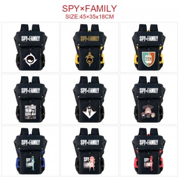 SPY FAMILY anime USB nylon backpack school bag
