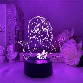 K-ON anime 3D 7 Color Lamp Touch Lampe Nightlight+USB