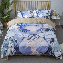 The anime girl quilt cover bedclothes set(quilt+sh...
