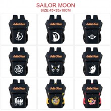 Sailor Moon anime USB nylon backpack school bag
