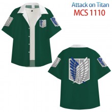 Attack on Titan anime short sleeved shirts