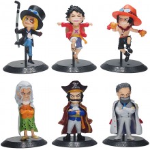 One Piece anime figures set(6pcs a set)(OPP bag)