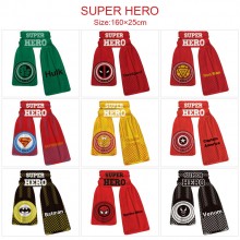 Batman Iron Super Man wrap scarf